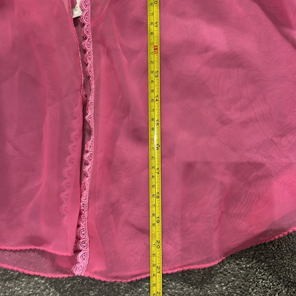 Pink Sheer Lace Nightie - Picture 8 of 14